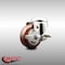 Service Caster 3 Inch 316SS Maroon Polyurethane Wheel Swivel Bolt Hole Caster with Brake SCC SCC-SS316BH20S314-PPUB-MRN-TLB - alternate 5